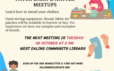 Get Ready for the Next Ealing Clothes Repair Café! – 8th Oct 2024