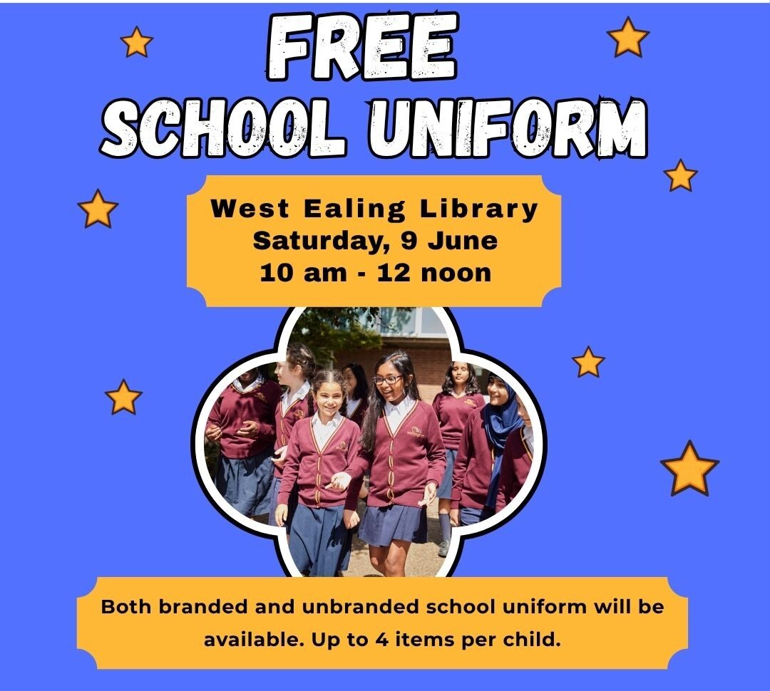 West Ealing Free school uniform June Insta
