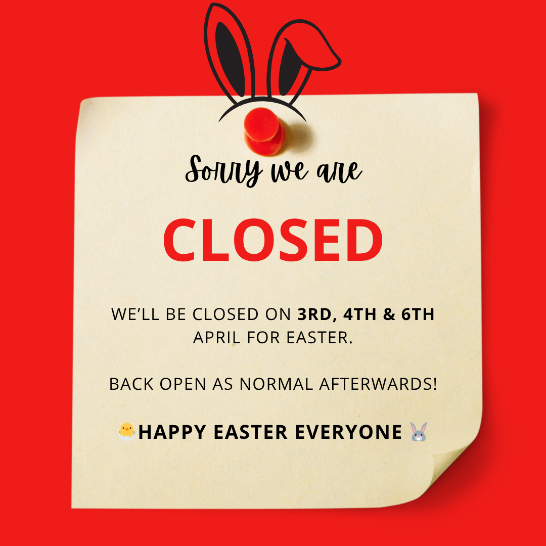 Red and Cream Paper We Are Closed Instagram Post